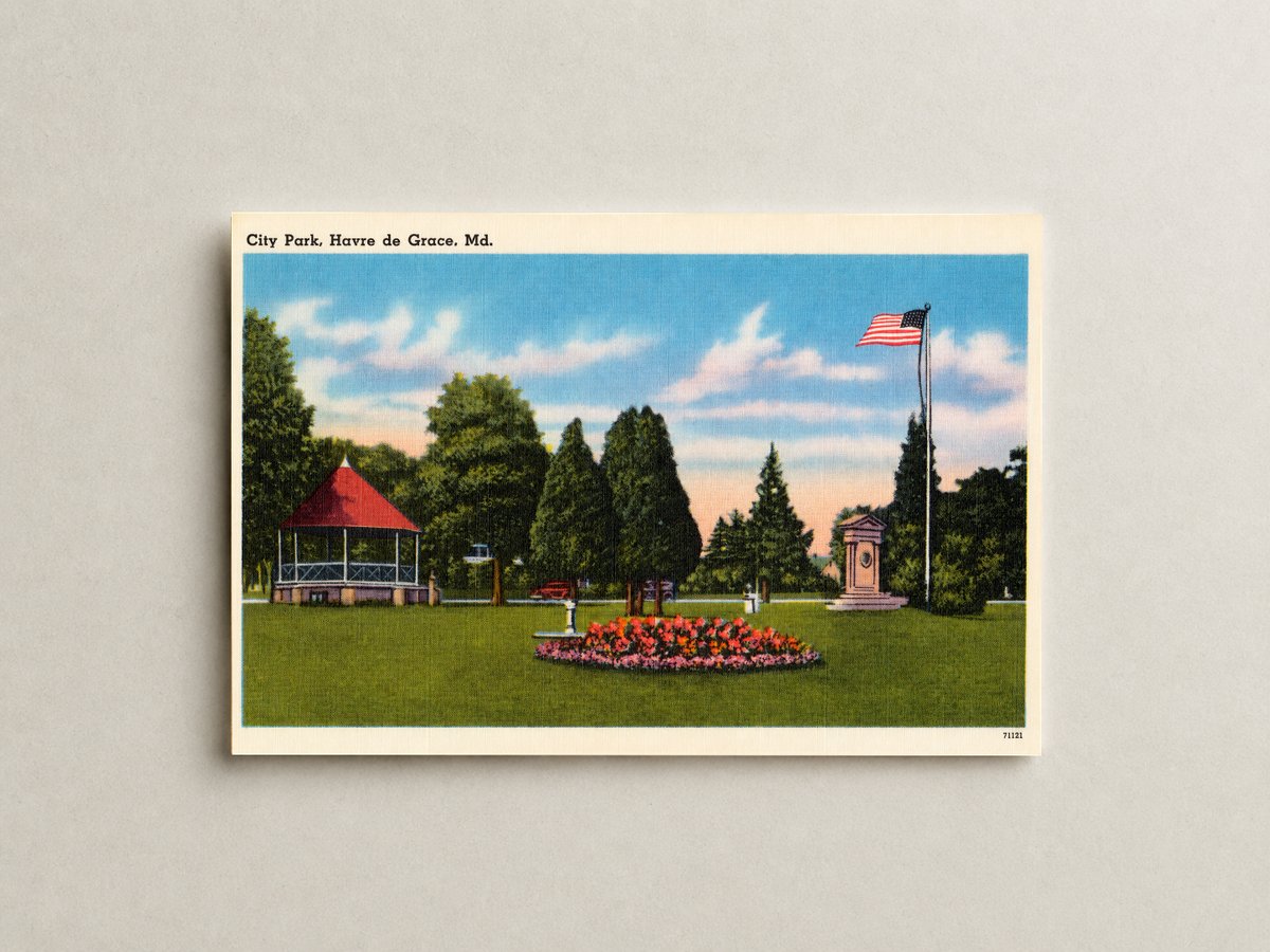 City Park, Havre de Grace, MD — Vintage Maryland Postcard