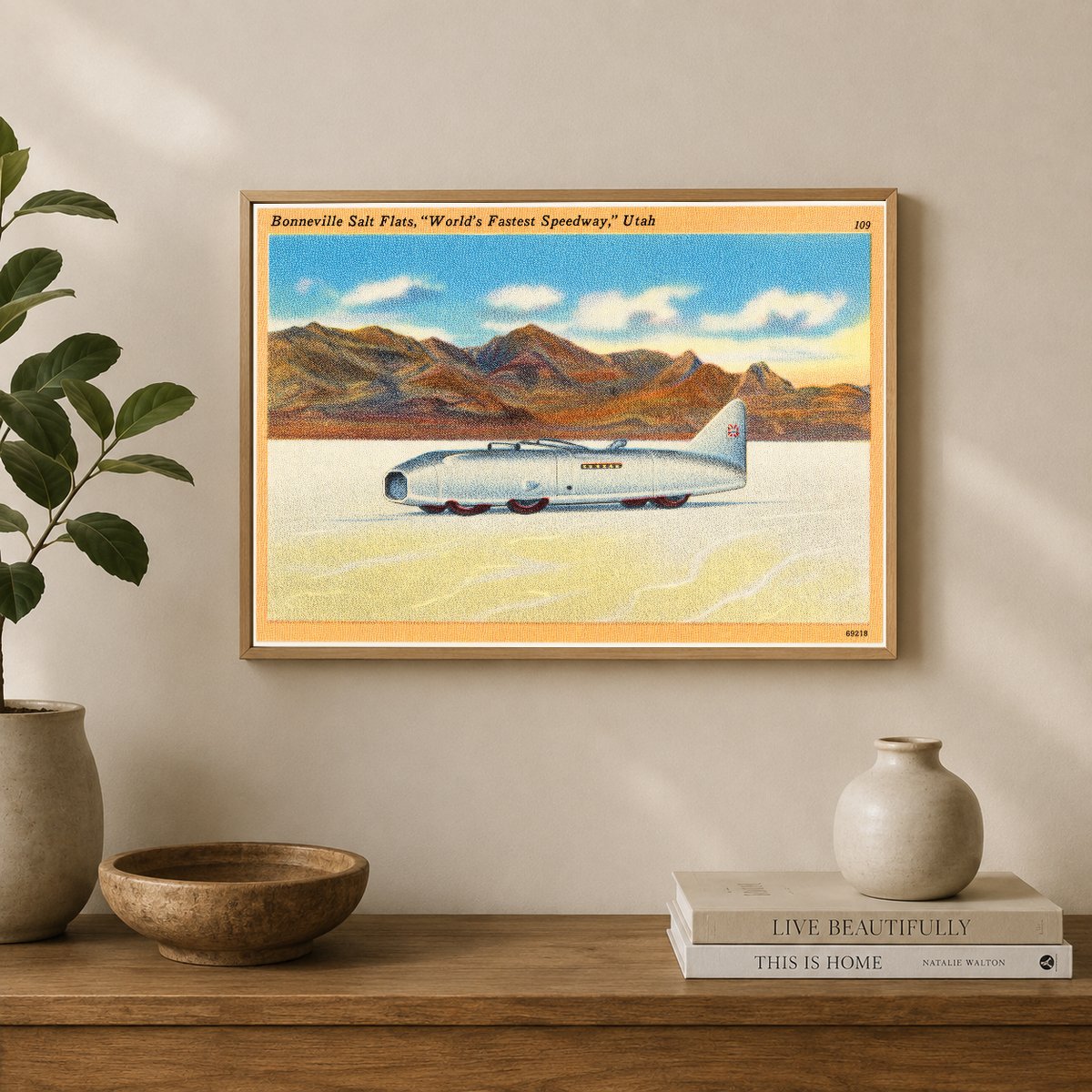 Bonneville Salt Flats, UT: Bonneville Salt Flats, "World's fastest speedway." Utah