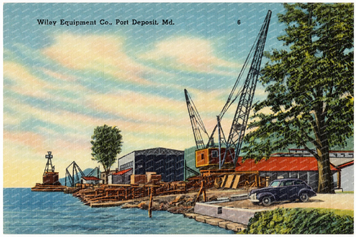 Wiley Equipment Co., Port Deposit, MD — Vintage Maryland Postcard