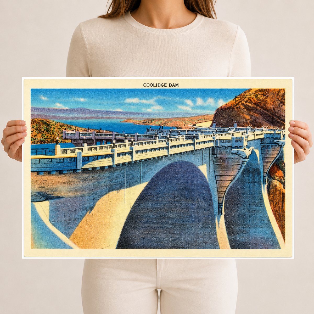 Coolidge Dam, AZ: Historic View