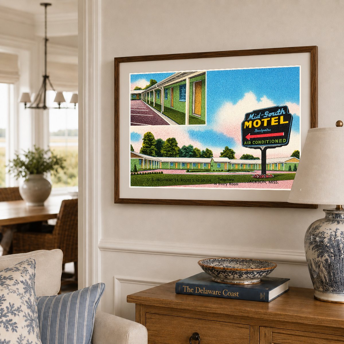 Jackson, MS: Mid-South Motel, U.S. Highways 80 E. & 49 South... telephone in every room... Jackson
