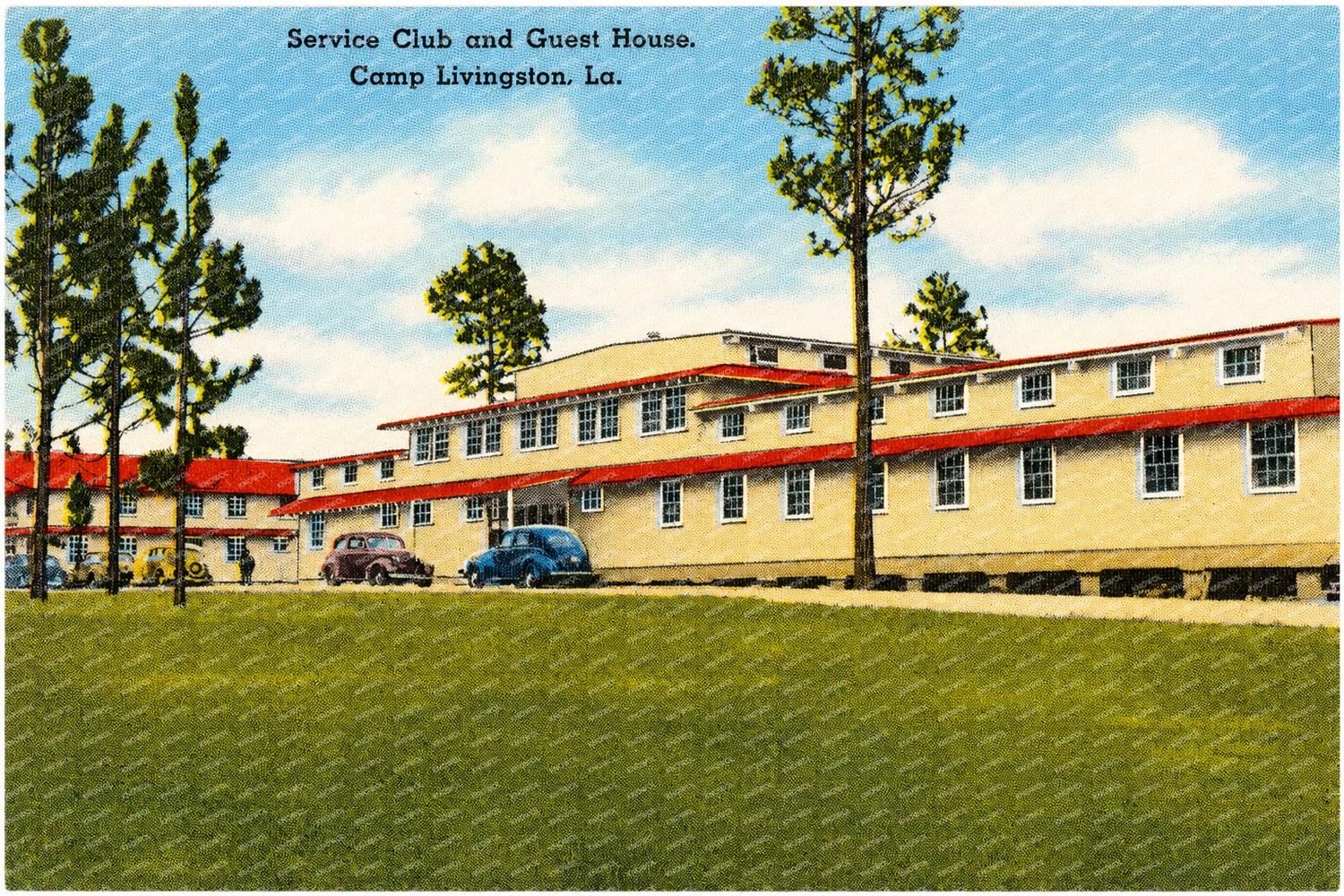 Pineville, LA: Service Club and Guest House, Camp Livingston