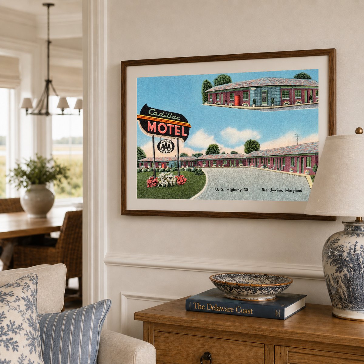Cadillac Motel, U. S. Highway 301... Brandywine, Maryland — Vintage Maryland Postcard