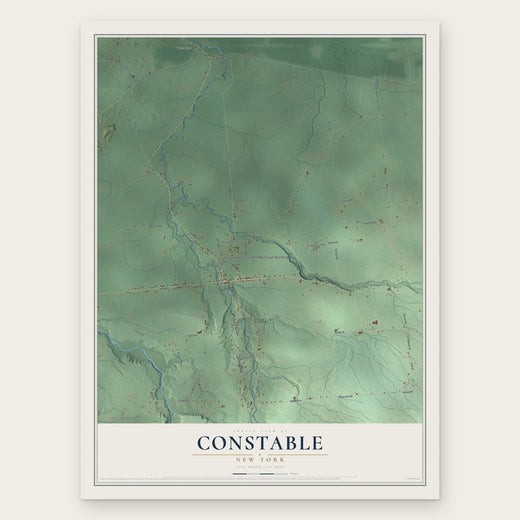 Constable, New York map print, the full design