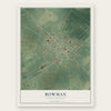 Bowman, South Carolina map print, the full design