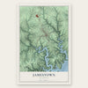 Jamestown, Kentucky map print, the full design