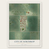 Northrop, Minnesota map print, the full design