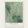Bolton Hills, Georgia map print, the full design