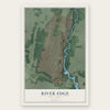 River Edge, New Jersey map print, the full design