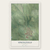 Springfield, Nebraska map print, the full design
