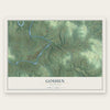 Goshen, Arkansas map print, the full design