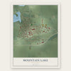 Mountain Lake, Minnesota map print, the full design