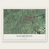 Elizabethton, Tennessee map print, the full design