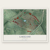 Lakeland, Maryland map print, the full design