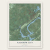 Rainbow City, Alabama map print, the full design