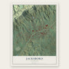 Jacksboro, Tennessee map print, the full design