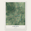 Cowarts, Alabama map print, the full design