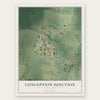 Conception Junction, Missouri map print, the full design