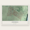 Cresskill, New Jersey map print, the full design