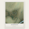 Allenville, Missouri map print, the full design