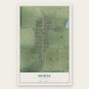 Morse, Louisiana map print, the full design