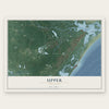 Upper, New Jersey map print, the full design