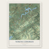 North Codorus, Pennsylvania map print, the full design