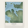Roscoe, Missouri map print, the full design