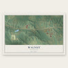 Walnut, Mississippi map print, the full design
