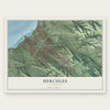 Hercules, California map print, the full design