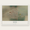 Keyes, Oklahoma map print, the full design