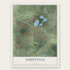Albertville, Minnesota map print, the full design
