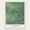 Clam Union, Michigan map print, the full design