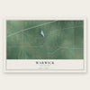 Warwick, Oklahoma map print, the full design