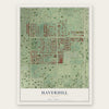 Haverhill, Florida map print, the full design