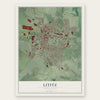 Lititz, Pennsylvania map print, the full design