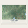 Taylortown, North Carolina map print, the full design