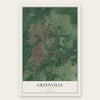 Greenville, Ohio map print, the full design