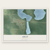Arco, Minnesota map print, the full design