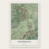 Woodridge, Illinois map print, the full design
