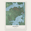 Rumson, New Jersey map print, the full design