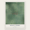 Mount Carmel, Indiana map print, the full design