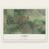 Carey, Ohio map print, the full design