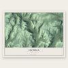 Ischua, New York map print, the full design