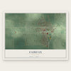 Fairfax, Minnesota map print, the full design