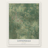 Cottondale, Florida map print, the full design