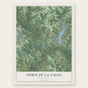 Town of La Valle, Wisconsin map print, the full design