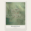 Wilsonville, Nebraska map print, the full design