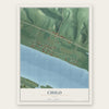 Chilo, Ohio map print, the full design