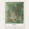 Purdy, Missouri map print, the full design